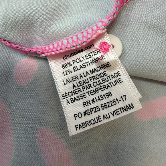 Chubbies‎ The Birds Of Paradise Performance Polo Men's Small Pink Tropical NEW - Picture 4 of 8